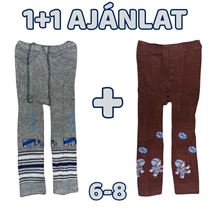 1+1 Mintás gyerek harisnyanadrág 6-8 éves korig JKM-5