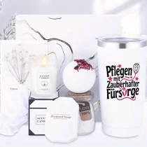 Ajándékcsomag fehér wellness szett pohárral WK5671527