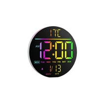 Digitális falióra Fehér – RGB háttérvilágítás, automatikus fényerőszabályozás DR4237989-2