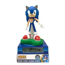 Sonic, a sündisznó 3D éjszakai lámpa és ébresztőóra EWA3023SNC