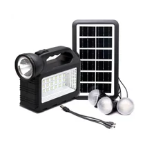 Napelem készlet – Multifunkciós LED zseblámpa napelemmel, 3 izzóval, power bank GD-101