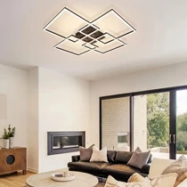 Modern LED mennyezeti lámpa fekete kerettel TN1678354-F