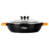 Vilde TERRUNA AROMA Extra Nagy Mély Gránit Serpenyő Üvegfedővel (32 cm, 4,7 L) 199109