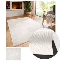 Bergamo Fay plüss puha tapintású szőnyeg krém 120x170cm bergamofaycream-120