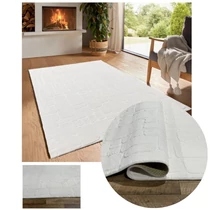 Bergamo plüss puha tapintású szőnyeg krém 150x220cm bergamorandomcream-150
