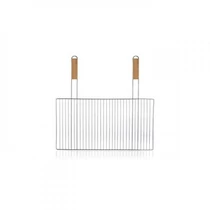 BBQ Grill Rács Fa Fogantyúval - 57x30 cm (Dupla Nyelű) 8591022461709