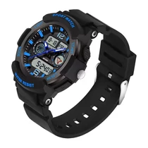 Női divatos quartz dupla kijelzős sport óra fekete-kék GH238501