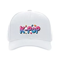 K-POP Stílusú Baseball Sapka Színátmenetes Felirattal – Fehér 62MGG50266-2