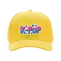 K-POP Stílusú Baseball Sapka Színátmenetes Felirattal – Sárga 62MGG50266-6