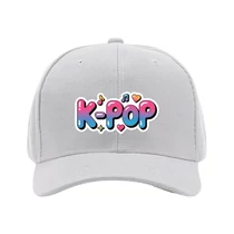K-POP Stílusú Baseball Sapka Színátmenetes Felirattal – Szürke 62MGG50266-7