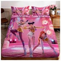 3 Részes K-pop Témájú Gumis Lepedő Szett – 120x200 cm 57MK552QG5-3