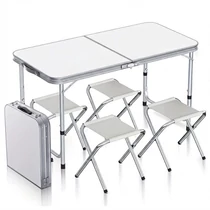 Összecsukható Kemping Szett – 120 cm-es asztal + 4 db szék XJ3238736