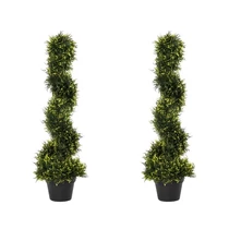 2 darabos Mesterséges Spirál Cédrusfa Készlet – 90 cm XT9826139