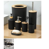 Modern fekete fürdőszobai szett RM5438642