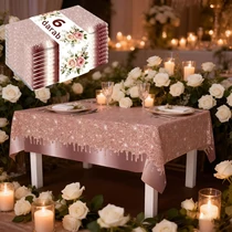 Rosegold eldobható asztalterítő 6db 180x108cm 48M525238Q