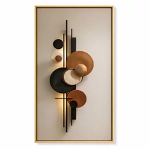 Modern absztrakt geometrikus kör vászon falikép 80 × 160 cm EH11922125
