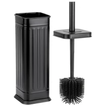 Szilikon WC-kefe tartóval Fekete 567070
