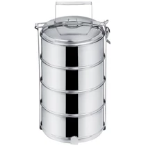 4 Szintes Rozsdamentes Acél Ételhordó (4 x 1,3 L) 120965