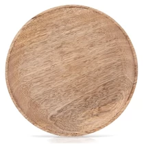 MANGO Természetes Kerek Fa Tálalótányér (20 cm) 153893