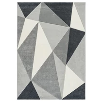 Franco collection szőnyeg 200 x 290 cm - Fekete, szürke, fehér 0A0444