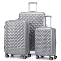 Diamond Premium 3db-os Keményfalú Bőröndszett Szürke DIA3SZ