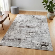 Portfolio modern szőnyeg barna-szürke 05927A