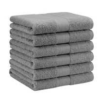 Extra puha törölköző szett 6 db 70x140 cm Szürke EPTSZ-05