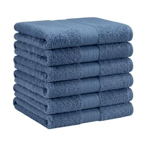 Extra puha törölköző szett 6 db 70x140 cm Sötétkék EPTSZ-08