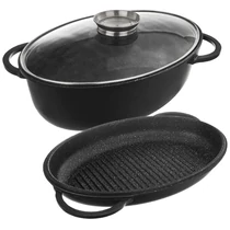 Orion GRANDE gránit bevonatú tepsi fedővel 3 az 1-ben 10 L – 43 × 28 cm, tapadásmentes 127027