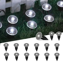 Napelemes LED Kerti Lámpafüzér - 15 Darabos, Hideg Fehér TQ1796757-15H