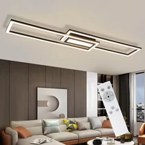 Geometrikus LED mennyezeti lámpa fekete 69M0750X80