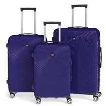 3 részes keményfedeles bőrönd szett kék 6XM2V59653-K