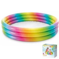 Intex felfújható gyermekmedence szivárvány színben 147x33cm 158439