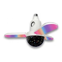 Összecsukható  3 ágú színváltós LED lámpa bluetooth hangszóróval