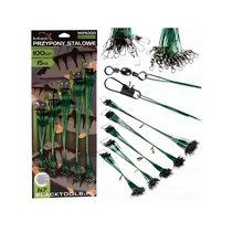 Hokkaido acél előkék csukázáshoz 100db 5 méretben 15-28cm W25000-Z