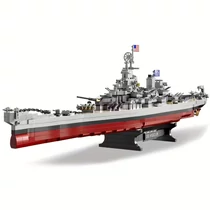 2228 db USS Missouri építőkocka készlet hadihajó AM1164410
