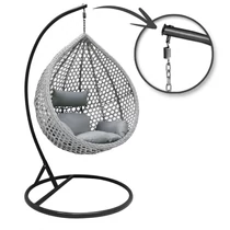 Cocoon függőfotel szürke párnákkal KR27