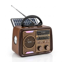 Yuegan Retro Napelemes Világvevő Rádió és Bluetooth Hangszóró YG-7080BTS