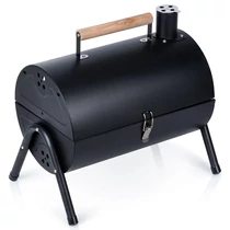 Acél faszenes grill dupla ráccsal 489375