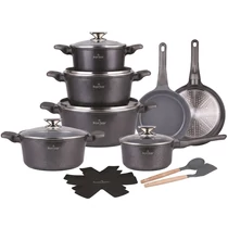 Die Cast Aluminum 14 részes edénykészlet ezüst SH-BP3014S