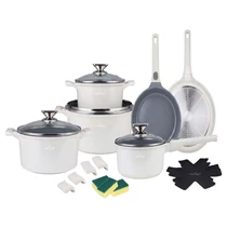 Die Cast Aluminum 19 részes edénykészlet krém SH-LG3019CR