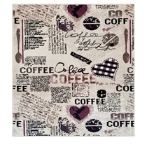 Konyhai Csúszásgátlós Szőnyeg – 60x180 cm, Modern Coffee Szív Dizájn 6002048