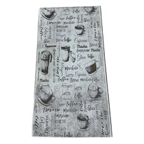 Kávé mintás és feliratos konyhai szőnyeg 60 x 180 cm KSZ-19