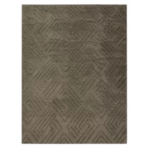 Szürkésbarna modern mintás szőnyeg 200 x 290 cm DELUX-2