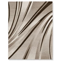 Bézs-barna íves mintás modern szőnyeg 200 x 290 cm BPC-3