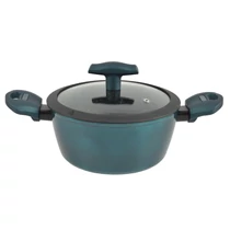Perfect Home Sea Line tapadásmentes alumínium lábas üvegfedővel 20cm, 3,2L, indukciós 15107