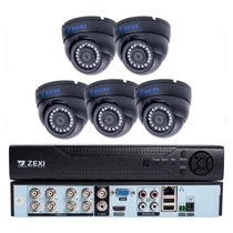 ZEXI 5 kamerás 5 MP AHD DOME biztonsági kamerarendszer – 1 TB tárhelyAHD-DOM5CH-5MP