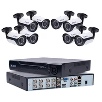 ZEXI 8 kamerás 2 MP AHD Bullet biztonsági kamerarendszer 1TB ZX-2MP8CH