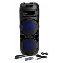 Bluetooth karaoke hangfal mikrofonnal, távirányítóval, RGB világítással ZQS2801
