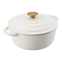 Perfect Home Zománcozott öntöttvas lábas 20 cm, 2L fehér 17920